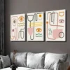 3pcs Minimalist Line Drawings of Human Faces Wall Art Set Canvas Framed 40x60cm - High Quality Print 100% Australian Made Wall Canvas Ready to Hang - Image 2