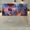 3pcs Nordic Modern Black and White Canvas Framed 50x70cm- High Quality Print 100% Australian Made Wall Canvas Ready to Hang - Image 3