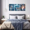 3pcs Virtual Reality Triptych Wall Art Set Canvas Framed 40x60cm - High Quality Print 100% Australian Made Wall Canvas Ready to Hang