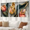 3pcs Mid Century Modern Sage Green Canvas Framed 50x70cm- High Quality Print 100% Australian Made Wall Canvas Ready to Hang - Image 2