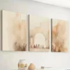 3pcs Simple Style Ink Paint Spring and Summer Wall Art Set Canvas Framed 40x60cm - High Quality Print 100% Australian Made Wall Canvas Ready to Hang