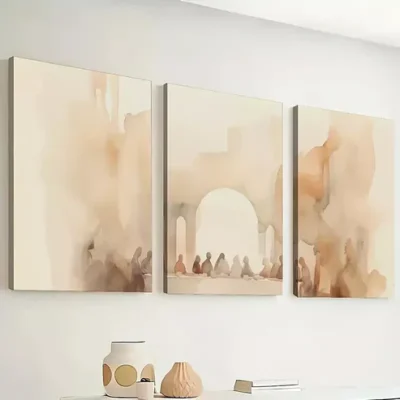 3pcs Simple Style Ink Paint Spring and Summer Wall Art Set Canvas Framed 40x60cm - High Quality Print 100% Australian Made Wall Canvas Ready to Hang