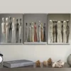 3pcsCeramic Figurines Wall Art Canvas Wall Art Set Canvas Framed 50x70cm - High Quality Print 100% Australian Made Wall Canvas Ready to Hang - Image 3