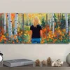 3pcs Spring Forest, Luxurious Wall Art Set Canvas Framed 50x70cm - High Quality Print 100% Australian Made Wall Canvas Ready to Hang - Image 3