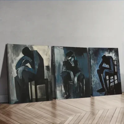 3pcs Luxurious, Decadent Man, Wall Art Set Canvas Framed 40x60cm - High Quality Print 100% Australian Made Wall Canvas Ready to Hang