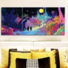 3pcs Strange Place (5) Wall Art Set Canvas Framed 50x70cm - High Quality Print 100% Australian Made Wall Canvas Ready to Hang - Image 2
