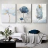 3pcs Mediterranean Seascape Canvas Framed 50x70cm- High Quality Print 100% Australian Made Wall Canvas Ready to Hang - Image 2