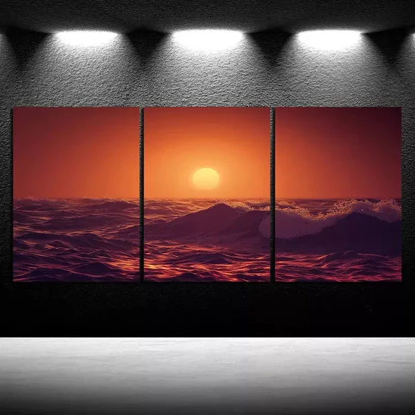 3pcs Ocean Inspired Canvas Framed 50x70cm- High Quality Print 100% Australian Made Wall Canvas Ready to Hang