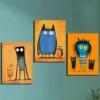 3pcs Painting of Three People Wall Art Set Canvas Framed 40x60cm - High Quality Print 100% Australian Made Wall Canvas Ready to Hang - Image 3