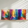 3pcs Abstract Forest Path Canvas Framed 50x70cm- High Quality Print 100% Australian Made Wall Canvas Ready to Hang