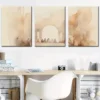 3pcs Simple Style Ink Paint Spring and Summer Wall Art Set Canvas Framed 40x60cm - High Quality Print 100% Australian Made Wall Canvas Ready to Hang - Image 3