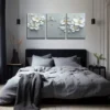 3pcs Three-Dimensional Plum Blossoms Wall Art Set Canvas Framed 40x60cm - High Quality Print 100% Australian Made Wall Canvas Ready to Hang - Image 2