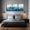 3pcs Good-Looking Artwork, Abstract Patterns Wall Art Set Canvas Framed 40x60cm - High Quality Print 100% Australian Made Wall Canvas Ready to Hang - Image 3