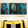 3pcs Forest demon (7) Wall Art Set Canvas Framed 50x70cm - High Quality Print 100% Australian Made Wall Canvas Ready to Hang - Image 2