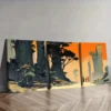 3pcs Strange Planet (4), Wall Art Set Canvas Framed 40x60cm - High Quality Print 100% Australian Made Wall Canvas Ready to Hang