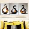 3pcs Snake glass sculpture Circular Wall Art Canvas Wall Art Set Canvas Framed 50x70cm - High Quality Print 100% Australian Made Wall Canvas Ready to Hang - Image 2