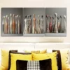 3pcs Ceramic Figurine Collection, Modern Wall Art Set Canvas Framed 50x70cm - High Quality Print 100% Australian Made Wall Canvas Ready to Hang - Image 2