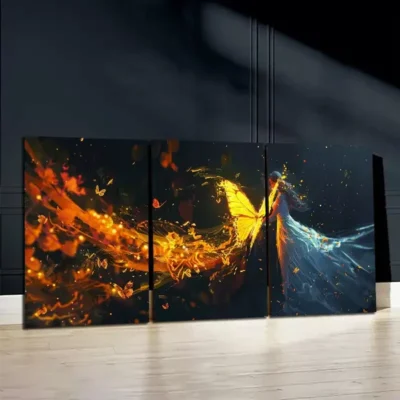 3pcs Butterfly Wing Canvas Framed 50x70cm- High Quality Print 100% Australian Made Wall Canvas Ready to Hang