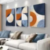 3pcs Modern Abstract Geometric Art Canvas Framed 50x70cm- High Quality Print 100% Australian Made Wall Canvas Ready to Hang - Image 2