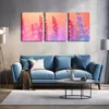 3pcs Decoration, Colorful Flowers Wall Art Set Canvas Framed 40x60cm - High Quality Print 100% Australian Made Wall Canvas Ready to Hang
