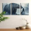 3pcs Dreamy White Bear & Beauty Canvas Framed 50x70cm- High Quality Print 100% Australian Made Wall Canvas Ready to Hang - Image 2