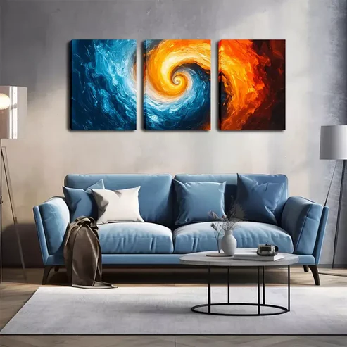3pcs Abstract Display of The Galaxy Wall Art Set Canvas Framed 40x60cm – High Quality Print 100% Australian Made Wall Canvas Ready to Hang