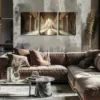 3pcs Landscape Painting with Sunlight Inside Wall Art Set Canvas Framed 40x60cm - High Quality Print 100% Australian Made Wall Canvas Ready to Hang - Image 2