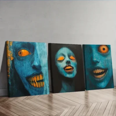 3pcs Forest demon (7) Wall Art Set Canvas Framed 40x60cm - High Quality Print 100% Australian Made Wall Canvas Ready to Hang