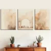 3pcs Simple Style Ink Paint Spring and Summer Wall Art Set Canvas Framed 40x60cm - High Quality Print 100% Australian Made Wall Canvas Ready to Hang - Image 2