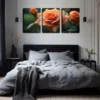 3pcs Elegant And Attractive Roses Wall Art Set Canvas Framed 40x60cm - High Quality Print 100% Australian Made Wall Canvas Ready to Hang - Image 2