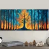 3pcs A fire in the forest Disaster Wall Art Set Canvas Framed 50x70cm - High Quality Print 100% Australian Made Wall Canvas Ready to Hang - Image 3