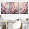 3pcs Featuring Delightful Pink Cherry Blossom Wall Art Set Canvas Framed 40x60cm - High Quality Print 100% Australian Made Wall Canvas Ready to Hang - Image 3