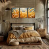 3pcs Interesting Wheat Wall Art Set Canvas Framed 40x60cm - High Quality Print 100% Australian Made Wall Canvas Ready to Hang