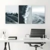 3pcs Ocean Waves View Canvas Framed 50x70cm- High Quality Print 100% Australian Made Wall Canvas Ready to Hang - Image 3