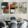 3pcs Color Abstract Design Canvas Framed 50x70cm- High Quality Print 100% Australian Made Wall Canvas Ready to Hang - Image 3