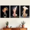 3pcs Simple Style Fashion art glass bottles Wall Art Set Canvas Framed 40x60cm - High Quality Print 100% Australian Made Wall Canvas Ready to Hang - Image 2
