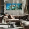 3pcs Magical Creatures, Turtles, Hot Items Wall Art Set Canvas Framed 40x60cm - High Quality Print 100% Australian Made Wall Canvas Ready to Hang - Image 2