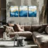 3pcs Good-Looking Artwork, Abstract Patterns Wall Art Set Canvas Framed 40x60cm - High Quality Print 100% Australian Made Wall Canvas Ready to Hang - Image 2