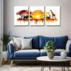 3pcs Grassland Animals, Oil Painting Wall Art Set Canvas Framed 40x60cm - High Quality Print 100% Australian Made Wall Canvas Ready to Hang - Image 2
