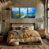 3pcs Spring Shoreline, Fine Wall Art Set Canvas Framed 40x60cm - High Quality Print 100% Australian Made Wall Canvas Ready to Hang - Image 2