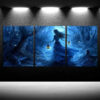 3pcs Mystical Lady and Animals Canvas Framed 50x70cm- High Quality Print 100% Australian Made Wall Canvas Ready to Hang - Image 2