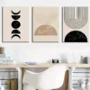 3pcs Modern Geometric Abstract Stripes Pattern Wall Art Set Canvas Framed 40x60cm - High Quality Print 100% Australian Made Wall Canvas Ready to Hang - Image 3