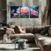 3pcs Small Mountain Stream Wall Art Set Canvas Framed 40x60cm - High Quality Print 100% Australian Made Wall Canvas Ready to Hang