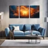 3pcs ,People In Dreams Wall Art Set Canvas Framed 40x60cm - High Quality Print 100% Australian Made Wall Canvas Ready to Hang