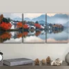 3pcs Jiangnan, ancient town Wall Art Set Canvas Framed 40x60cm - High Quality Print 100% Australian Made Wall Canvas Ready to Hang - Image 3