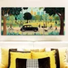 3pcs London Taxi, Luxurious Wall Art Set Canvas Framed 50x70cm - High Quality Print 100% Australian Made Wall Canvas Ready to Hang - Image 2
