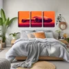 3pcs Future Car Wall Art Set Canvas Framed 40x60cm - High Quality Print 100% Australian Made Wall Canvas Ready to Hang - Image 2