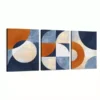 3pcs Modern Abstract Geometric Art Canvas Framed 50x70cm- High Quality Print 100% Australian Made Wall Canvas Ready to Hang - Image 3