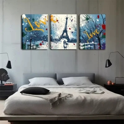 3pcs Triple Abstract Canvas Framed 50x70cm- High Quality Print 100% Australian Made Wall Canvas Ready to Hang