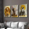3pcs Wild Animal Posters, Cute Animals Wall Art Set Canvas Framed 40x60cm - High Quality Print 100% Australian Made Wall Canvas Ready to Hang - Image 3